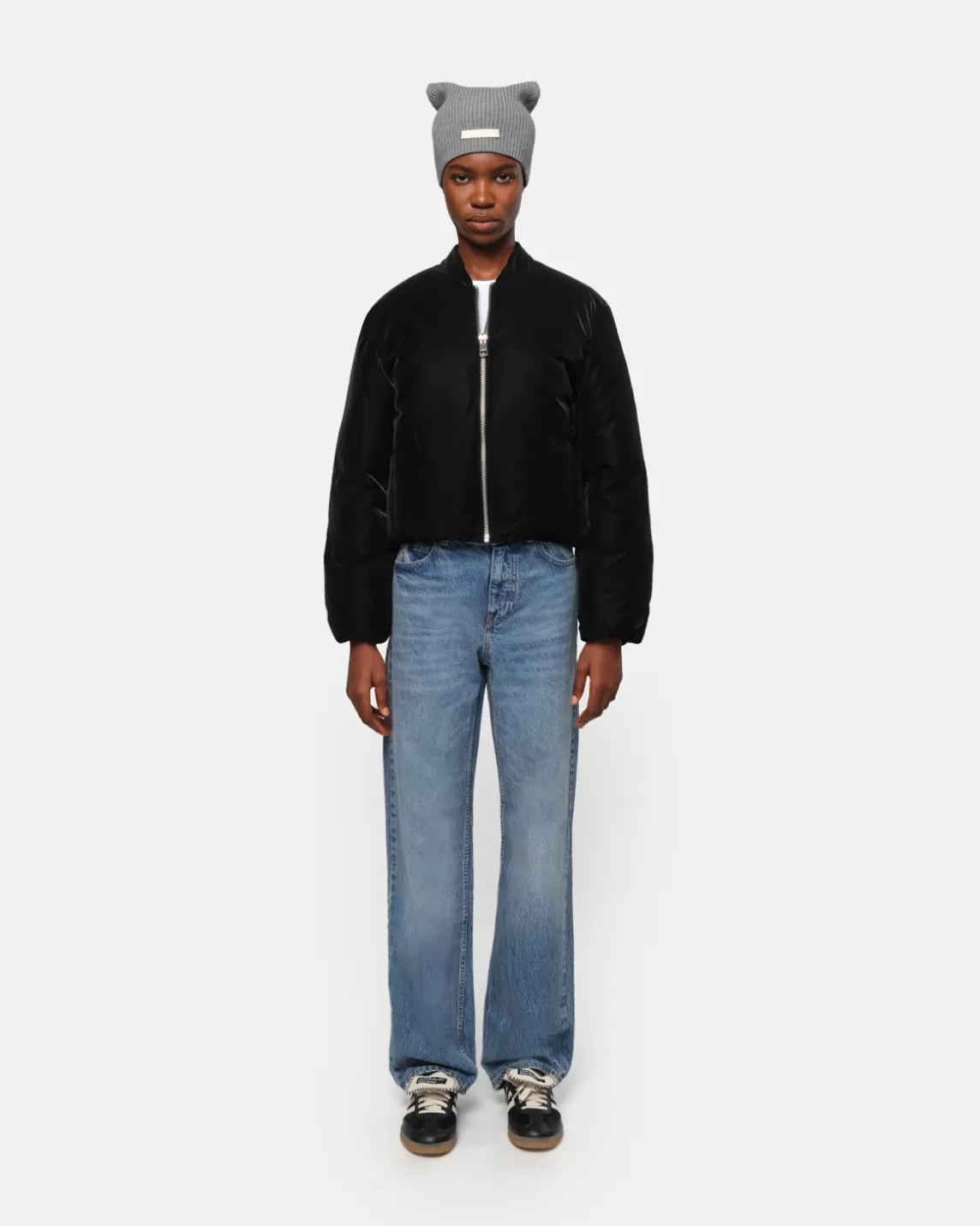 Apparis Leni Bomber Jacket Noir Cheap