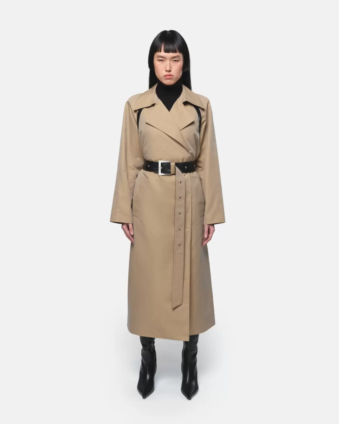 Apparis Marge Trenchcoat Almond & Noir Almond&Noir Cheap