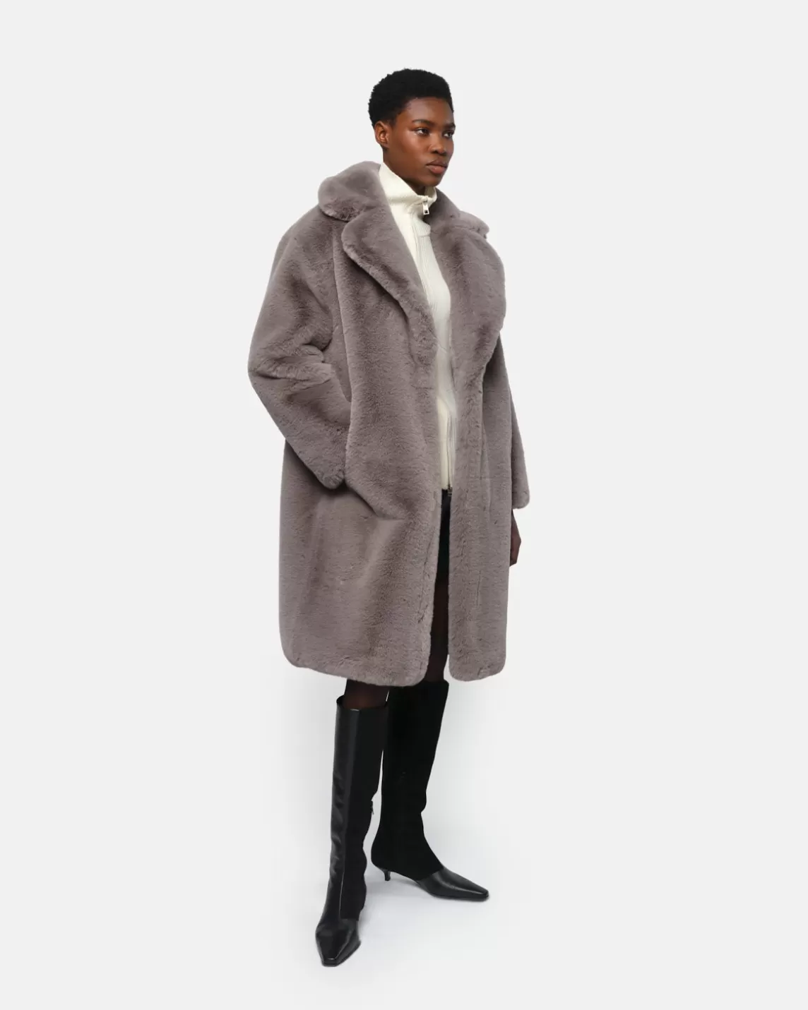 Apparis Steffi Coat Granite Discount