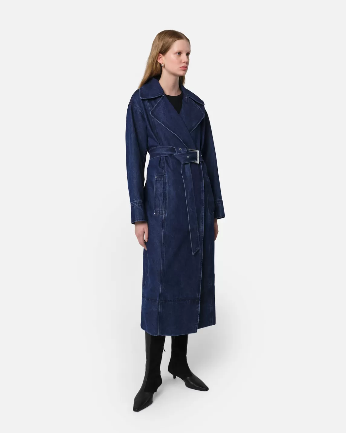 Apparis Tate Trenchcoat Indigo Best Sale